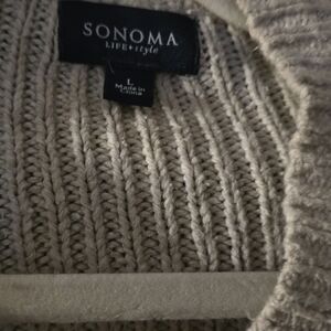 Sonoma Life + Style Beige Cardigan
